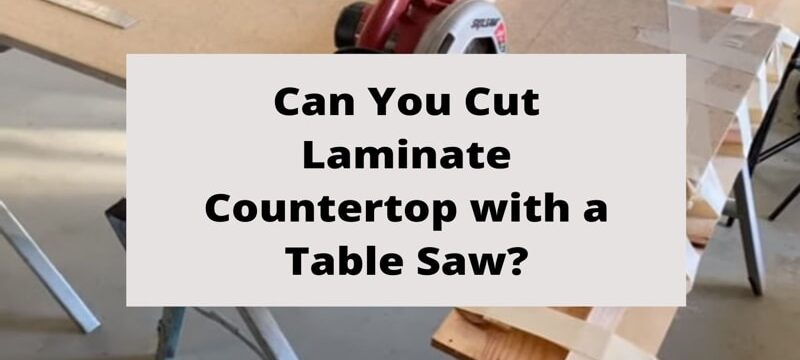 cutting of laminate countertop
