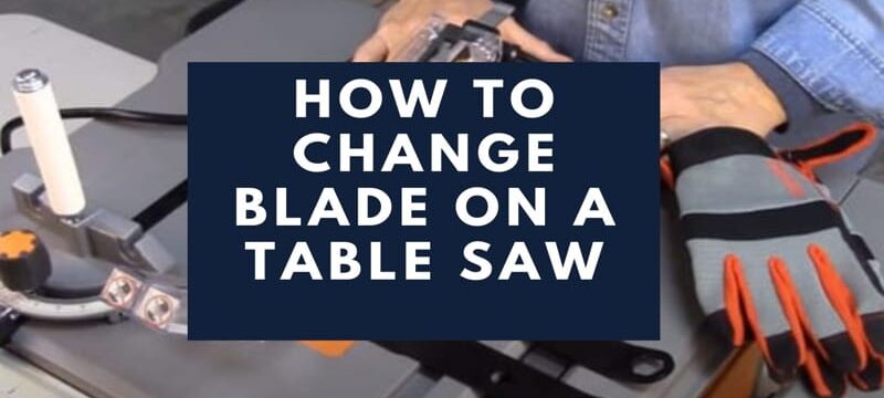 blade changing process